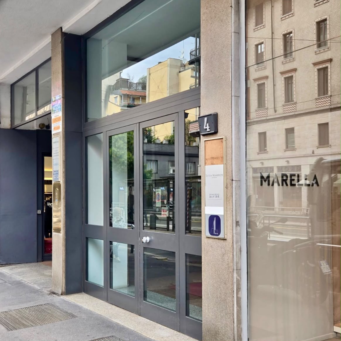 Ingresso dello studio CBR SRL in Corso XXII Marzo 4, Milano
